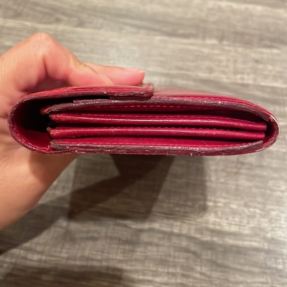 EUC LOUIS VUITTON RED VERINS SARAH  WALLET​​​​​​​ - Picture 8 of 14